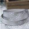 Order  Go Grosgrain - 9mm Snowflakes Silver